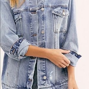 Free People Ramona Denim Trucker Jacket